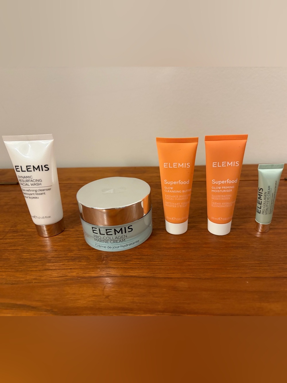 ELEMIS bundle Pro collagen marine cream eye cream Superfood Glow Moisturiser &..